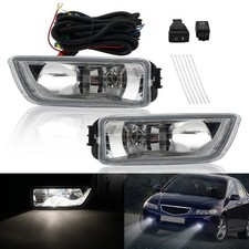 Front Bumper Fog Driving Lights W Bulb Wiring Kit For Honda Accord 2003-2007