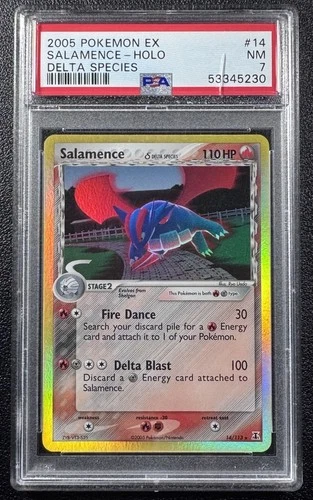 Pokemon EX Salamence Delta Species Holo Rare 14/113 PSA 7 NM 2005