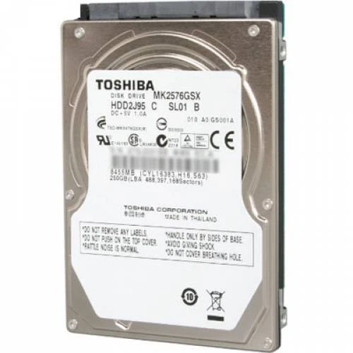 Toshiba 2.5 in Form Factor 250GB Internal Hard Disk Drives 5400