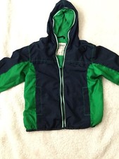 OLD NAVY Full Zip Hooded Jacket Windbreaker - Blue Green - Child Size S