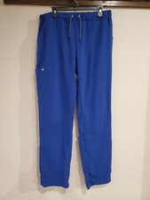 Koi Nex Gen Scrub Pants Women Large Tall Blue Cargo Rn 121336 Style 739t
