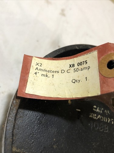 2. Weltkrieg Air Ministry 1945 (weiß Elec Inst) 50A Verstärker Ampmeter neu/alt Lager Vintage - Bild 8 von 10