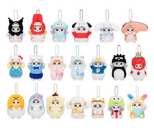 Sanrio Mofusand Hello Kitty Kuromi Plush Key Fob Keychain Charm Bag Toy Purse