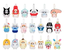 Sanrio Mofusand Hello Kitty Kuromi Plush Key Fob Keychain Charm Bag Toy Purse