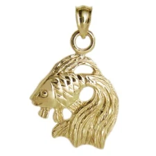 New 14k Yellow Gold Goldfish Pendant