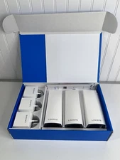Linksys Velop Tri-Band Mesh WiFi System Model No. WHW03 White Set Of 3 With Box