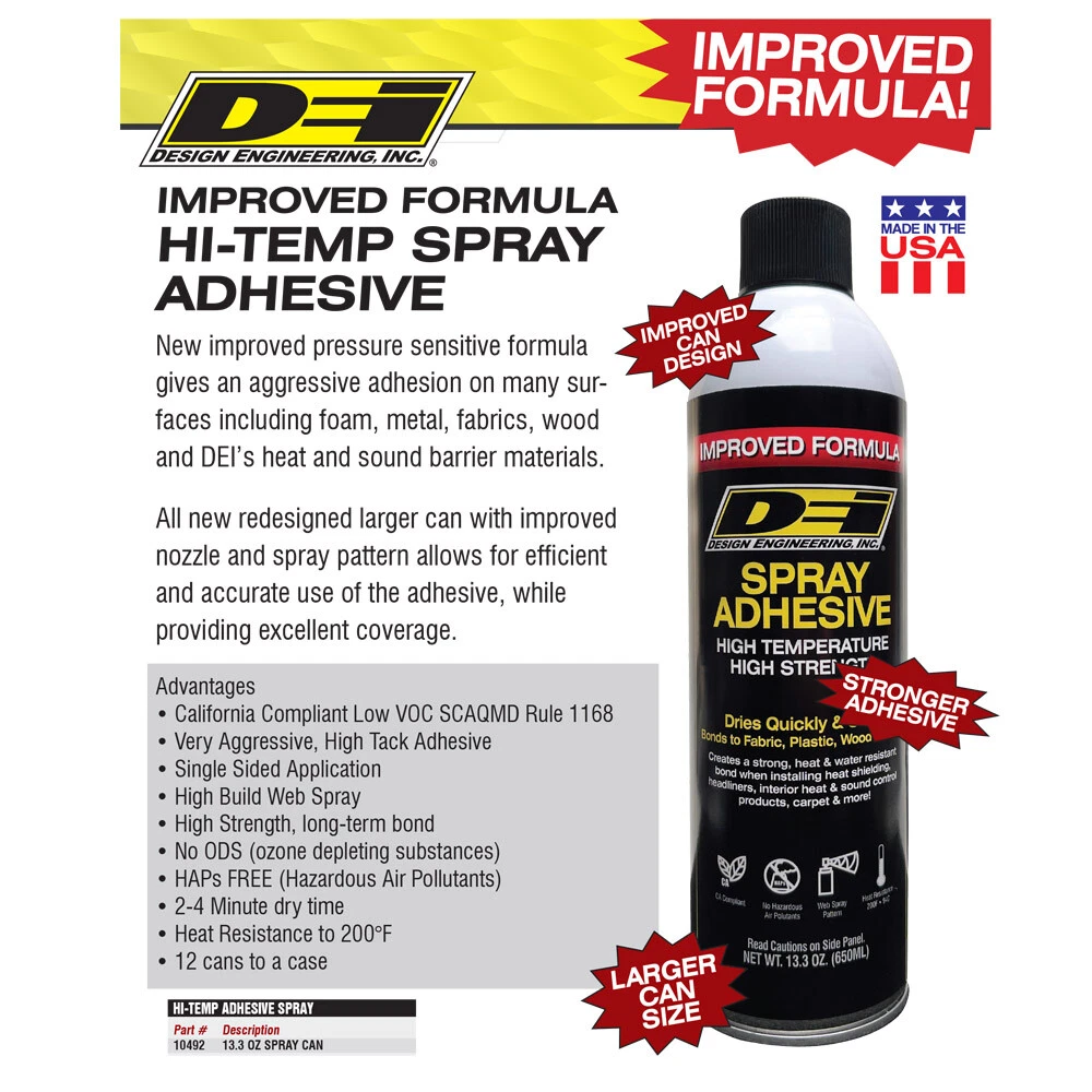 DEI Hi Temp Spray Adhesive 13.3 oz. Can