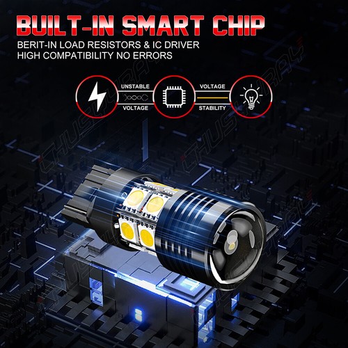2PCS 7440 7443 7444 LED Backup Reverse Back Up Light Bulbs Super Bright White - Picture 4 of 12