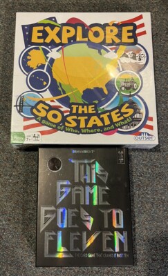 Lot Of 2 New Games-Explore The 50 States & This Game Goes To Eleven