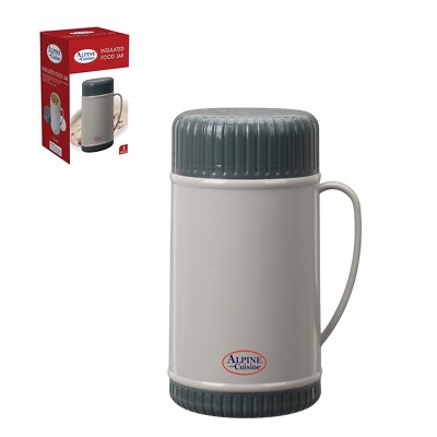 Alpine Cuisine Polypropylene Thermo Bottle Wide Mouth with Foam Insulation 1L