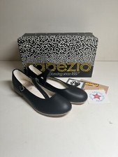 NOS NIB CAPEZIO TAP DANCE Ballet SHOES Vintage Black Children  s SIZE 1 M J3-685