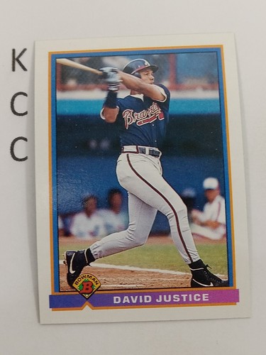 1991 Bowman Dave Justice #574 card