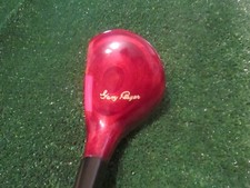 Golf Gary Player Vintage 4 Wood Nice Original Brown Finish w/ Red Face Insert