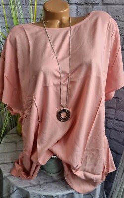 Tunika Bluse Tunika Janet and Joyce Kurzarm rosa 46 bis 58 (9 245 ) NEU