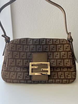 Fendi Tasche Zucchino Monogram Mini Mamma Baguette Vintage