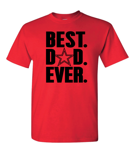 T-Shirt Dallas Cowboys Best Dad Ever Spieltag - alle Design Farboptionen (S-5XL) - Bild 20 von 25