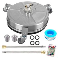 15 to 20" Pressure Washer Surface Cleaner w/Extension Wand Quick Connect 4000PSI