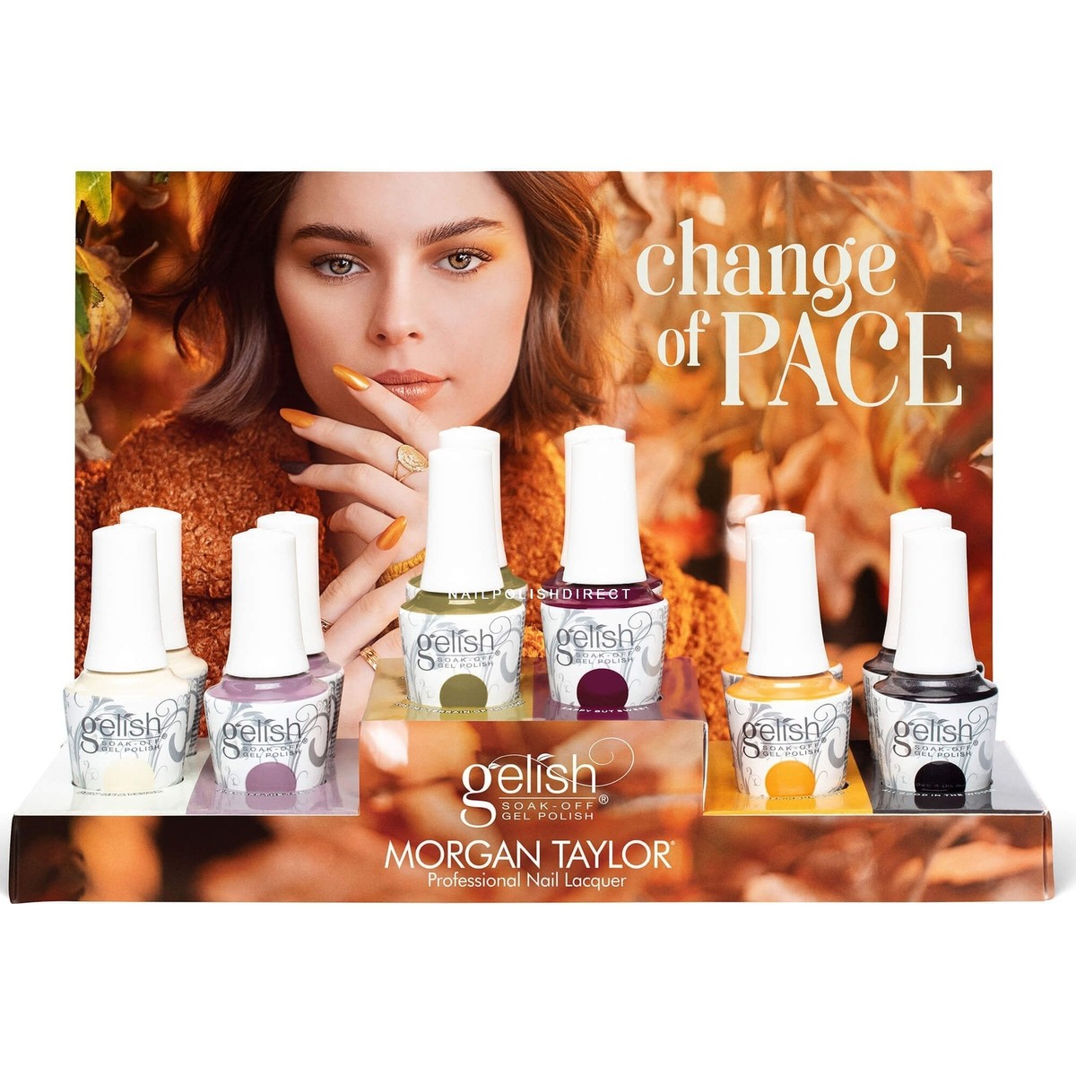 Gelish Cruelty-Free Gel Nail Polish Set Change Of Pace Set (12