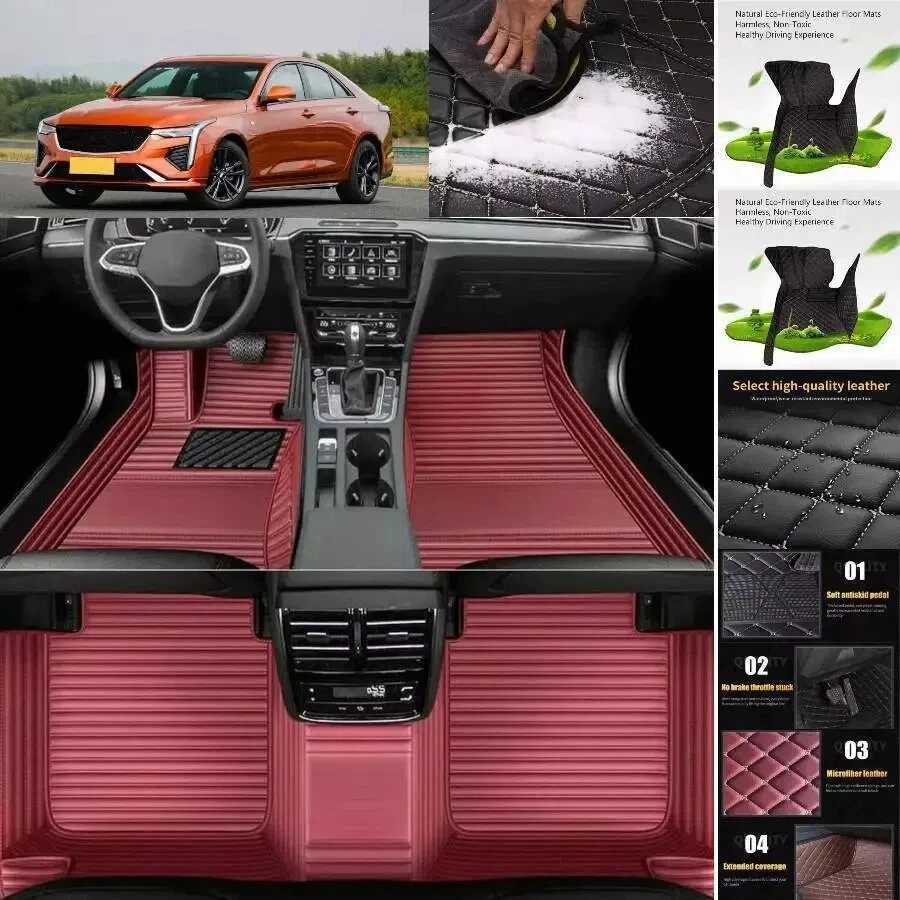 Luxury Car Mats For BMW 3 Series F30 E90 318i 320i 323i 325i 328i 330i 335i 340i — 第 2/4 张图片