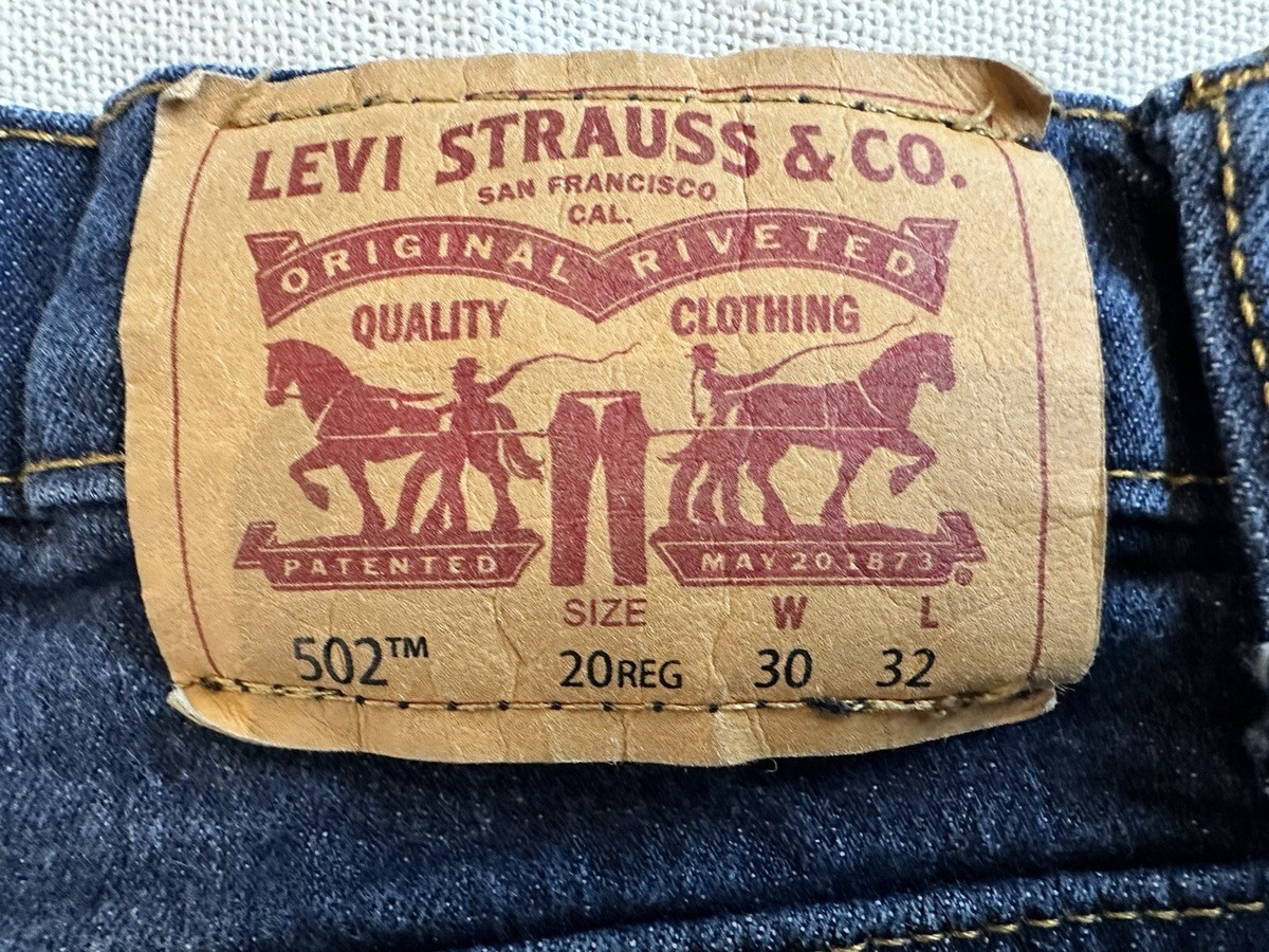 【新品】Levi's502 W30 L32 $33 Boy's Levi's 502 Regular Taper Adjustable Waistband Size