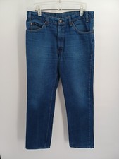 Vintage LEVIS Orange Tab Denim Blue Jeans Size 36 x 32
