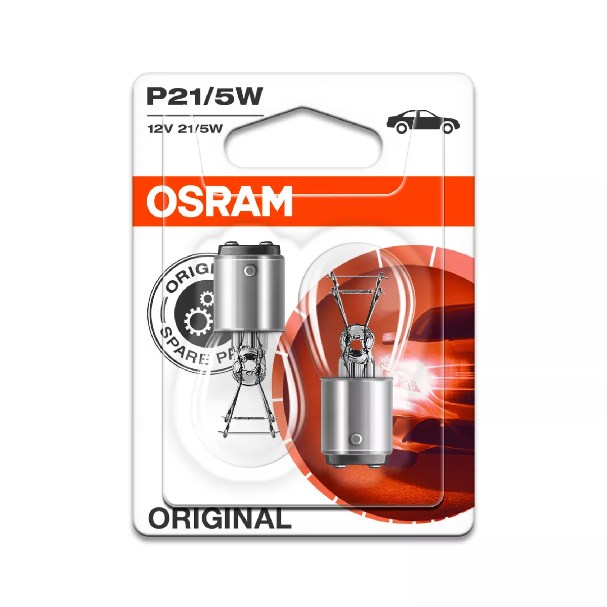 Купить лампа накаливания OSRAM P21/5W Original 12V 21/5W, 2шт