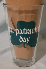 St. Patrick's Day Shamrock - Bud Light Beer Pint Glass