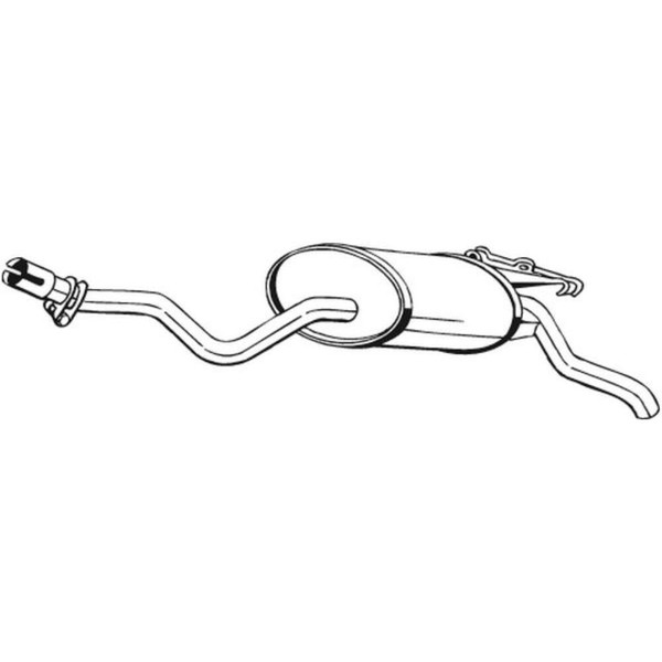 Bosal EndschalldäMpfer SchalldäMpfer Passend FüR Mercedes-Benz 190 175-345-image