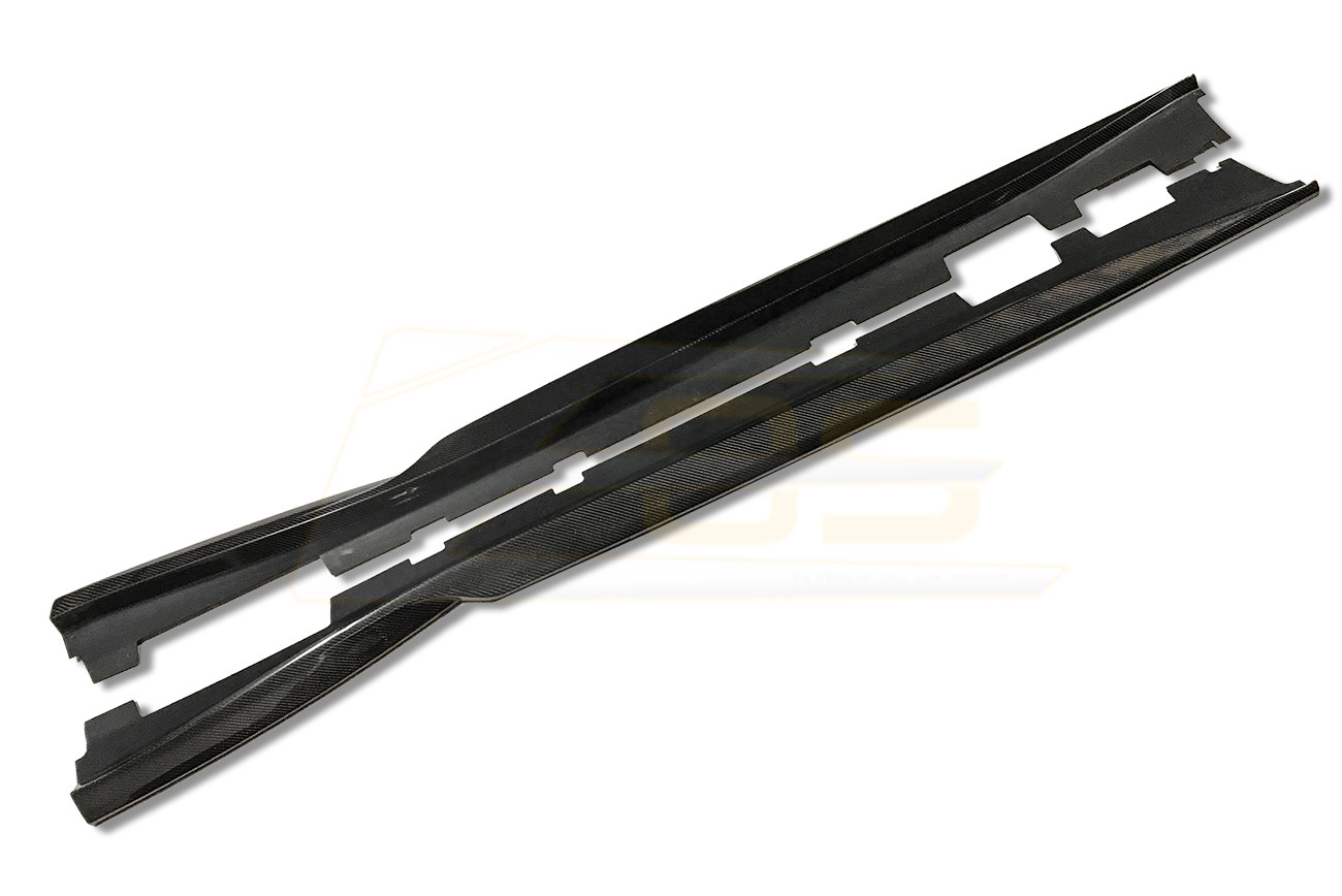 T6 Style CARBON FIBER Side Skirts Rocker Panel Pair For 16-Up Camaro SS & RS