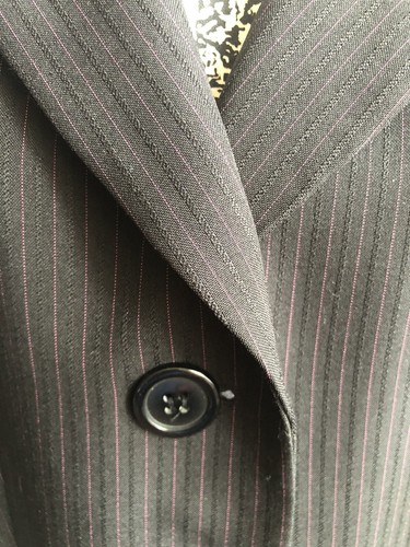 LE SUIT SEPARATES 12 BLACK PINK STRIPE JACKET BLAZER - Picture 2 of 10