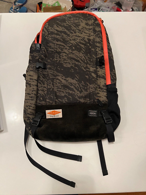 Rag & Bone Backpack Black/Orange Camouflage Suede Bottom  display picture 1