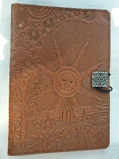 Oberon Design 8.5"x6" Tablet/Kindle Cover, Roof of Heaven, Saddle