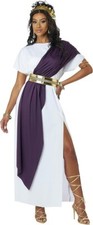 Greek Sorority Deluxe Goddess Roman Toga Adult Costume