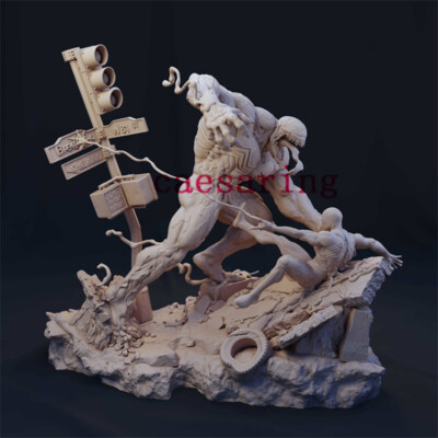 Venom Battle 3D Printing Unpainted Figure Model GK Blank Kit Sculpture New Stock
