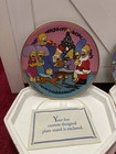 RARE Franklin Mint SIMPSONS  24K Gold Ltd EDITION LOT of 3 Collector Plates — photo 2