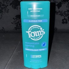 Tom  s of Maine Mountain Spring Natural Deodorant for Men and Women, Aluminum ...