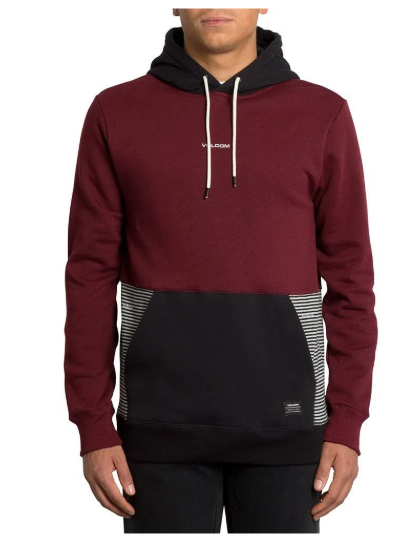 Volcom Forzee P/O Pullover Hoodie Burgundy Medium | eBay