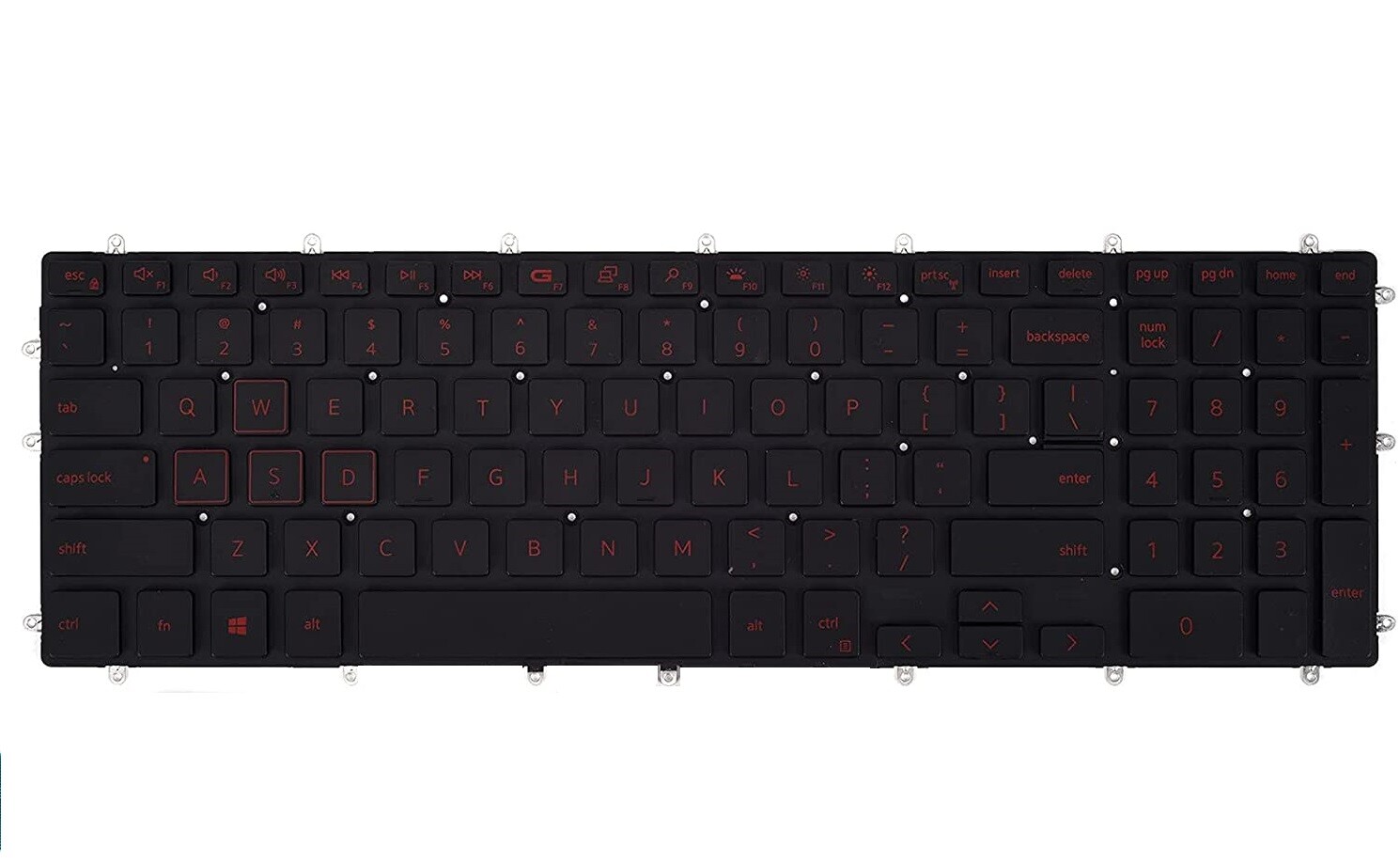 Original US Red Backlit Keyboard for Dell Inspiron Gaming 15