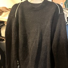 Black Wool blended Jumper Pullover