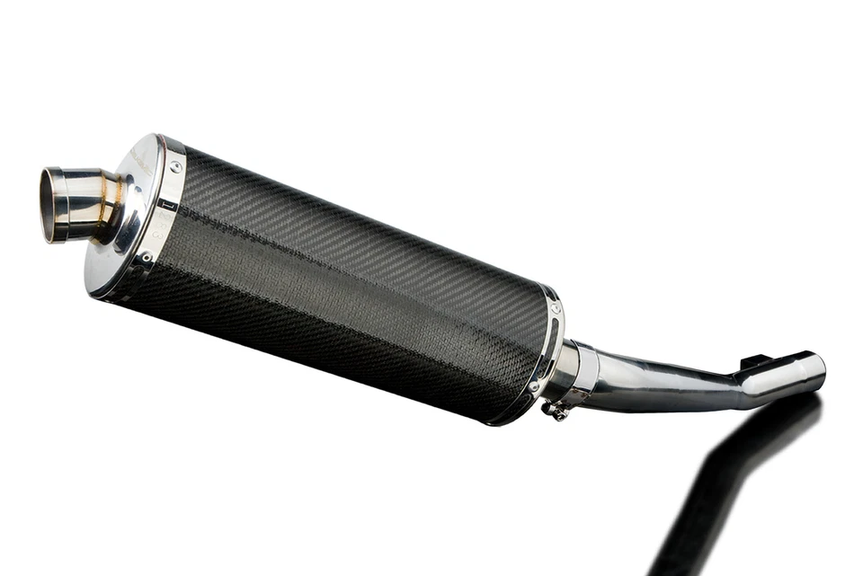 Suzuki GSF1200 Bandit 1995-2005 Kit de silenciador de escape de carbono ovalado de 14" deslizable Foto 2 de 4