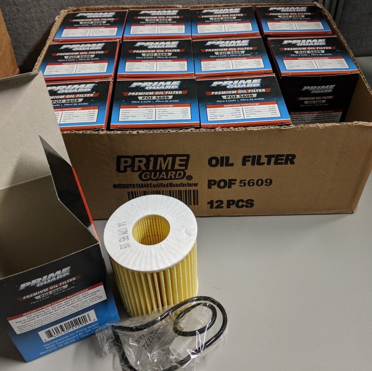 Prime Guard Engine Oil Filter POF5609- 12 Pack 5609