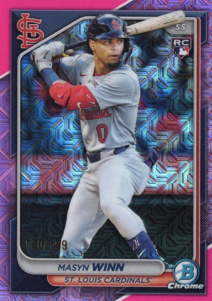 MASYN WINN 2024 Bowman Chrome (RC) #61 ~ Pink Mojo /199 Cardinals