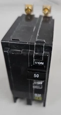 NEW TAKE OUT Square D QOB250 Circuit Breaker 50 Amp 2P Bolt On. Type QOB