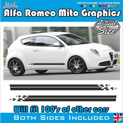 Alfa Romeo Mito Seitenstreifen Aufkleber Sticker Auto Grafik GTA GT 008
