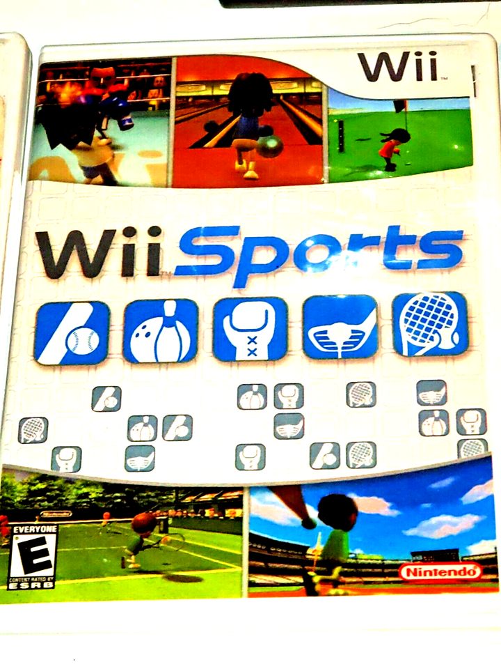 Nintendo Wii Console 6 games 3 controllers from estate sale untested