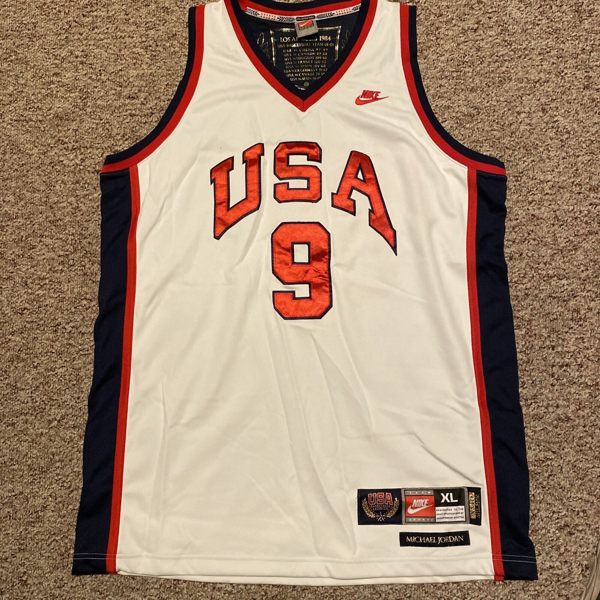 Nike Michael Jordan #9 USA Olympic Dream Team 1992 Jersey XL Nike Michael Jordan #9 USA Olympic Dream Team 1992 Jersey XL