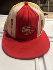 VINTAGE SAN FRANCISCO 49ERS LUCKY STRIPES MESH TRUCKER SNAP BACK NFL HAT CAP — photo 1