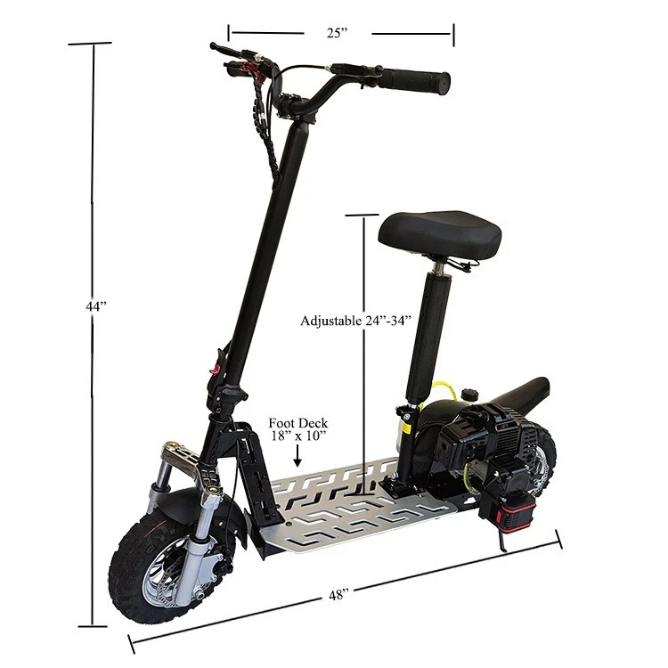 New 2026 Upgraded Blaze 49cc 2-Stroke Electric Start Gas Motor Scooter.