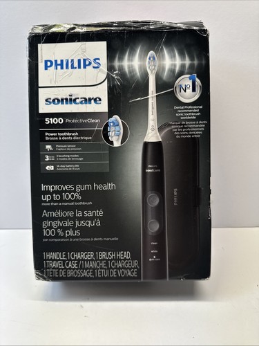 Philips Sonicare ProtectiveClean 5100 HX6850/60 Elektrische Zahnbürste - Schwarz