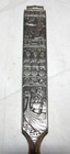 Vintage Pewter Handle Salad Fork Spoon Serving Set H.S.Norway Heilag Olav — photo 4